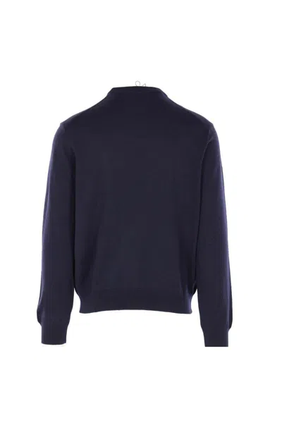 Maison Kitsuné Logo Sweatshirt In Blue