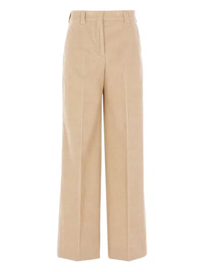 Incotex Corduroy Trousers In Neutral