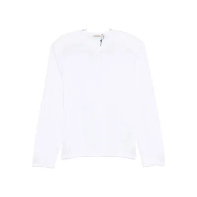 Paloma Wool Ryno B Buttoned Long-sleeve T-shirt In White