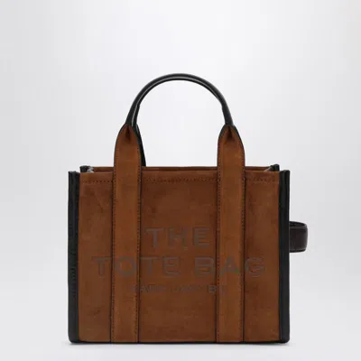 Marc Jacobs Small Copper Suede Tote Bag In Brown