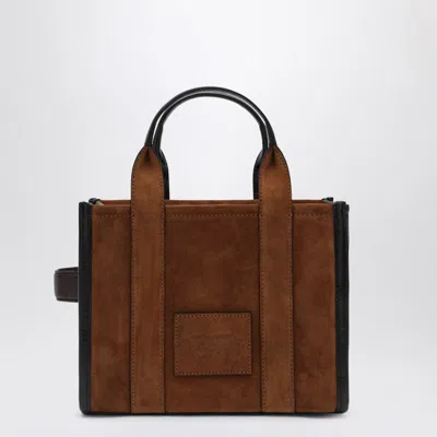 Marc Jacobs Small Copper Suede Tote Bag In Brown