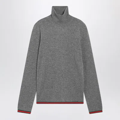 Gucci Max Mara Studio Midnight Blue Viscose Blend Teti Polo Shirt In Gray