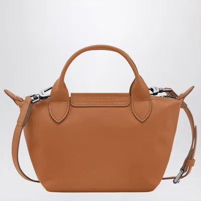Longchamp Extra Small Le Pliage Xtra Leather Top Handle Bag In Brown
