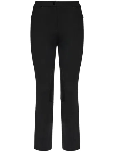 Elena Miro' Rivets-detail Trousers In Black