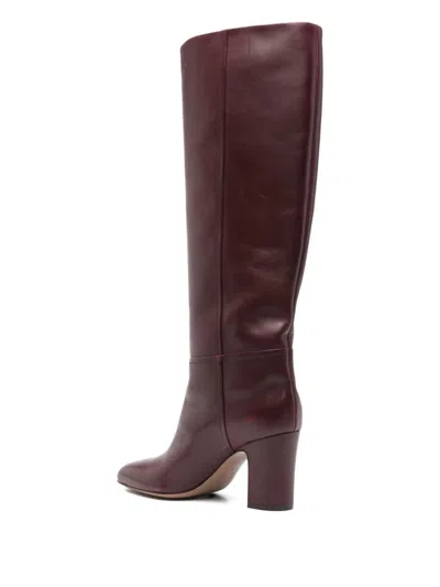 Paris Texas Calfskin Boots With A Pointed Toe In Brown