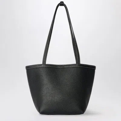 The Row Medium Park Tote Stitch Bag In In Black