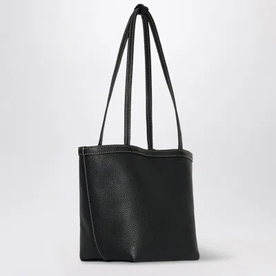 The Row Medium Park Tote Stitch Bag In In Black