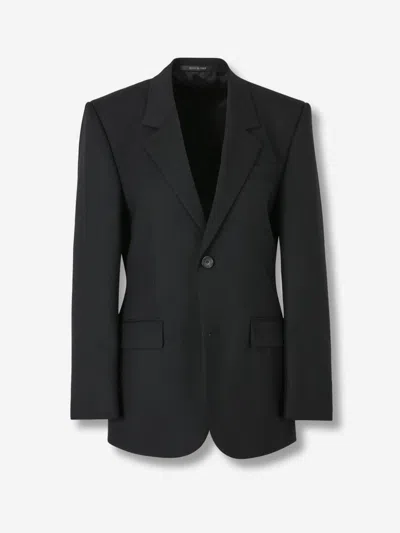 Balenciaga Standard Single-breasted Tailored Blazer In Black In Multi