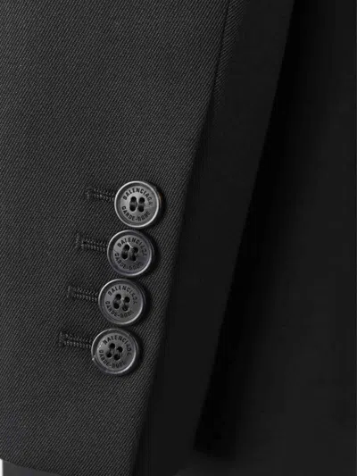 Balenciaga Standard Single-breasted Tailored Blazer In Black In Multi