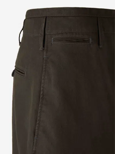 Lemaire Wide Chino Pants In Brown
