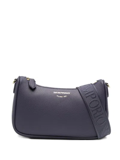 Emporio Armani Logo-detail Shoulder Bag In Purple