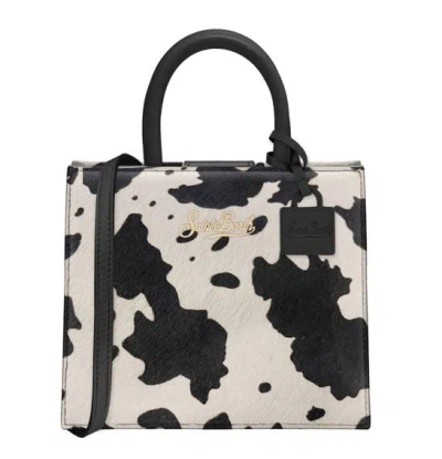 Mc2 Saint Barth Animal-print Tote Bag In Black