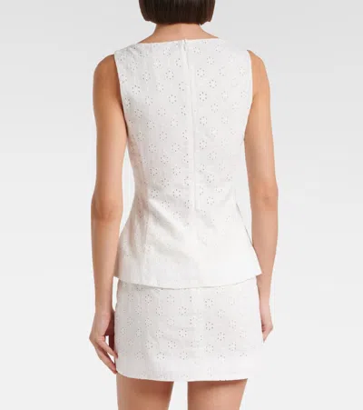 Faithfull Olivia Broderie Anglaise Top In White