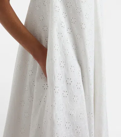 Faithfull Juana Boriderie Anglaise Maxi Dress In White