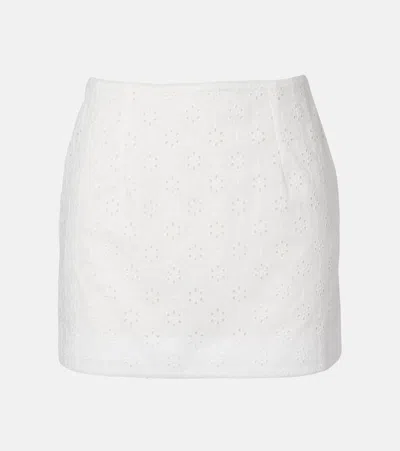 Faithfull Loma Broderie Anglaise Miniskirt In White