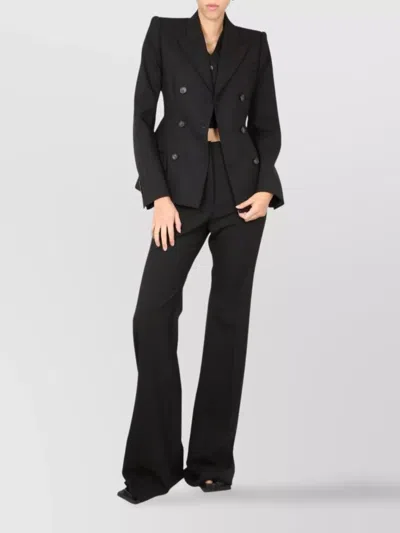 Max Mara Tailored Jacket Featuring Structured Shoulders In Black