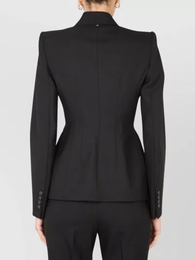 Max Mara Tailored Jacket Featuring Structured Shoulders In Black