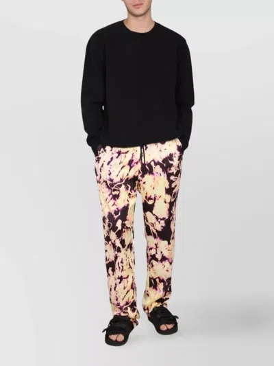 Dries Van Noten Casual Trousers All-over Print In Multi