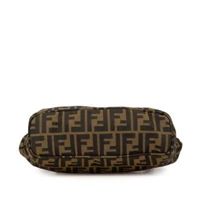 Pre-owned Fendi Brown Nylon Leather Tote Bag ()