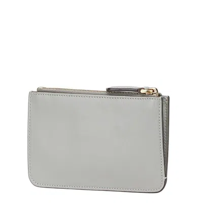 Pre-owned Fendi Gray Leather Coin Purse/coin Case ()