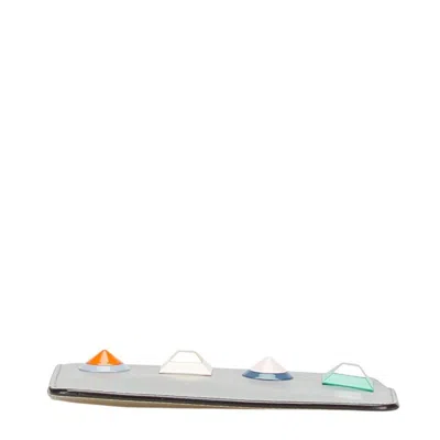 Pre-owned Fendi Gray Leather Coin Purse/coin Case ()