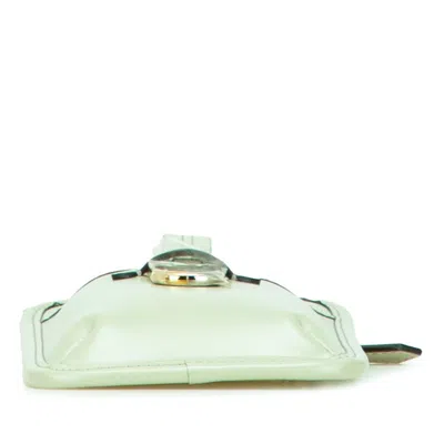 Pre-owned Fendi Light Green Leather Shoulder Bag ()