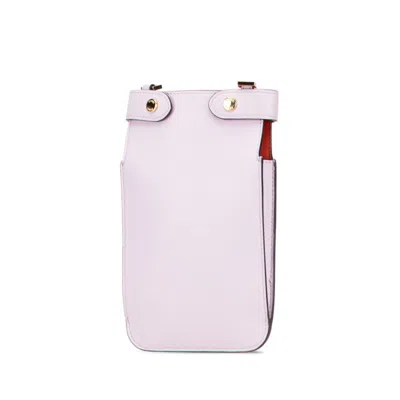 Pre-owned Fendi Purple Brown Leather Shoulder Bag ()