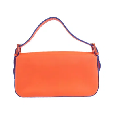 Pre-owned Fendi Red Color Leather Handbag Shoulder Bag ()