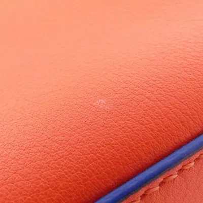 Pre-owned Fendi Red Color Leather Handbag Shoulder Bag ()