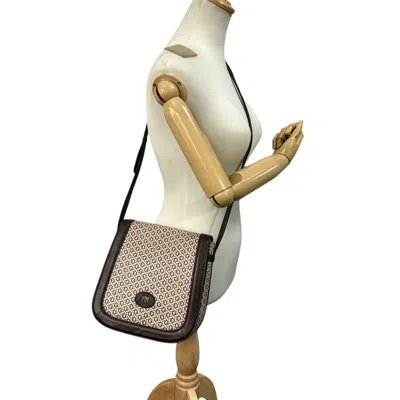 Pre-owned Givenchy Beige Brown Canvas Leather Pochette Shoulder Bag () In Multi