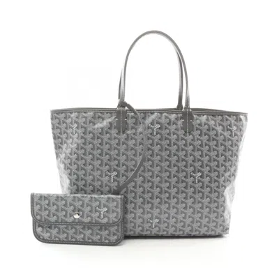 Pre-owned Goyard Gray Multi-color Coated Canvas Leather Tote Bag ()