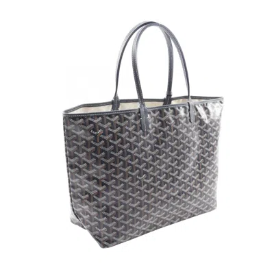 Pre-owned Goyard Multi-color Navy Coated Canvas Leather Tote Bag ()