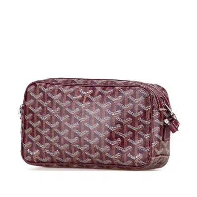 Pre-owned Goyard Cap Vert Bordeaux Wine Pvc Leather Shoulder Bag ()