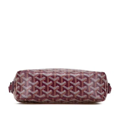 Pre-owned Goyard Cap Vert Bordeaux Wine Pvc Leather Shoulder Bag ()