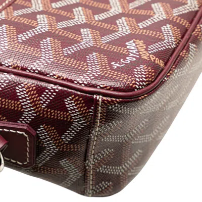 Pre-owned Goyard Cap Vert Bordeaux Wine Pvc Leather Shoulder Bag ()