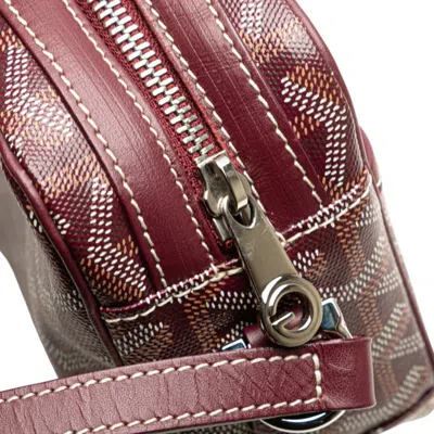 Pre-owned Goyard Cap Vert Bordeaux Wine Pvc Leather Shoulder Bag ()