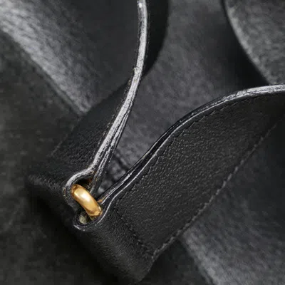 Pre-owned Gucci Bamboo Black Suede Leather Backpack ()