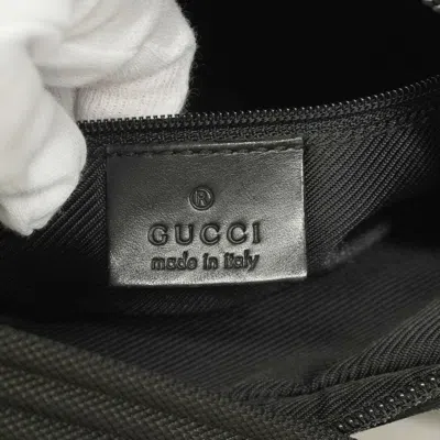Pre-owned Gucci Beige Black Canvas Shoulder Bag () In Multi