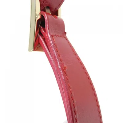 Pre-owned Gucci Beige Black Red Color Gg Canvas Shoulder Bag ()