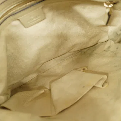 Pre-owned Gucci Beige Brown Canvas Shoulder Bag () In Multi