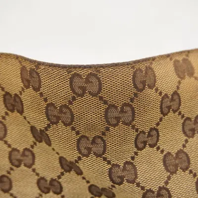 Pre-owned Gucci Beige Brown Canvas Tote Bag () In Multi