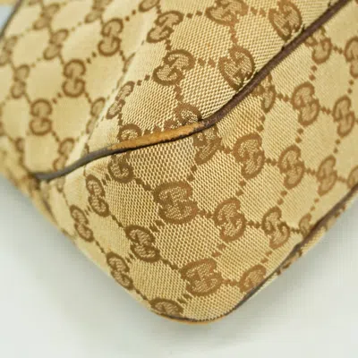 Pre-owned Gucci Beige Brown Canvas Tote Bag () In Multi