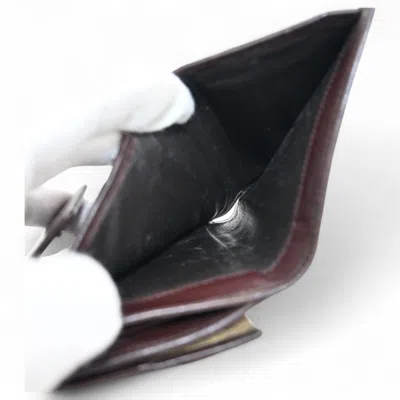 Pre-owned Gucci Beige Brown Leather Wallet (bi-fold) () In Multi