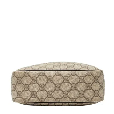 Pre-owned Gucci Beige Brown Pvc Leather Shoulder Bag ()