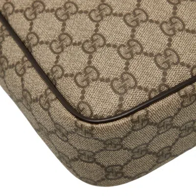 Pre-owned Gucci Beige Brown Pvc Leather Shoulder Bag ()