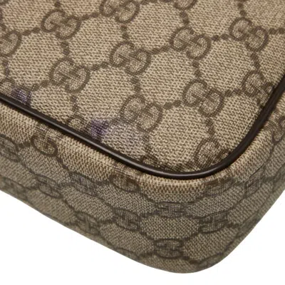 Pre-owned Gucci Beige Brown Pvc Leather Shoulder Bag ()