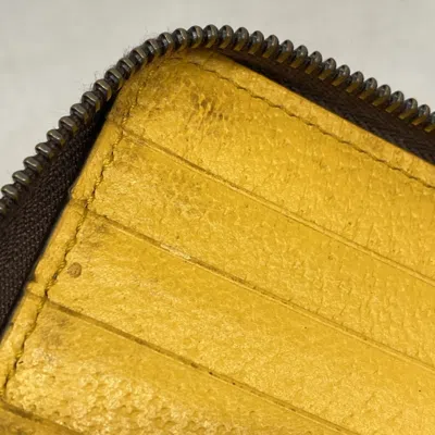 Pre-owned Gucci Beige Brown Pvc Long Wallet (bi-fold) () In Multi