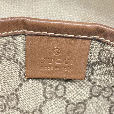 Pre-owned Gucci Beige Brown Pvc Shoulder Bag () In Multi