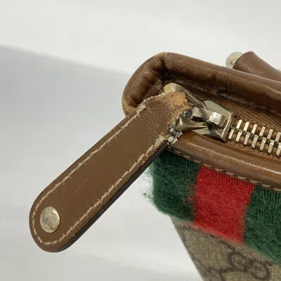 Pre-owned Gucci Beige Brown Pvc Shoulder Bag () In Multi