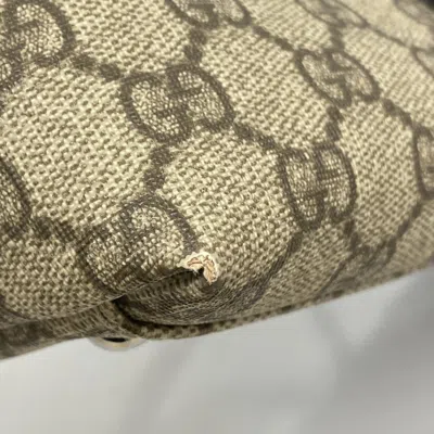 Pre-owned Gucci Beige Brown Pvc Tote Bag () In Multi